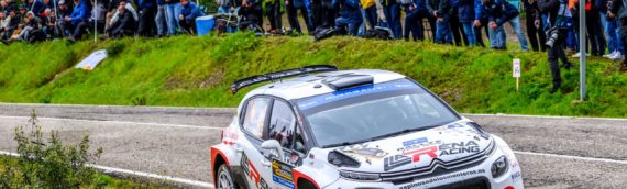 Efrén Llarena y Sara Fernández, con un Citroën C3 Rally2 en el 11 Rallye Ciudad de La Laguna – Trofeo Worten